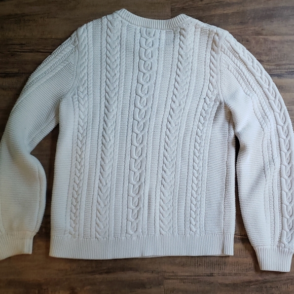 Cable crewneck sweater - Picture 5 of 6